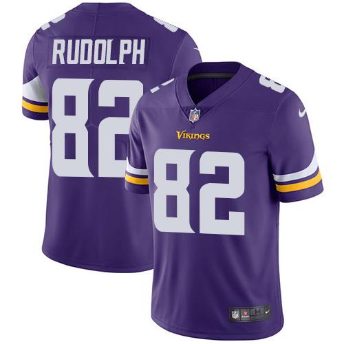 Men 2019 Minnesota Vikings #82 Rudolph purple Nike Vapor Untouchable Limited NFL Jersey->minnesota vikings->NFL Jersey